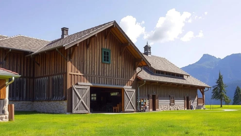 Arnolds gamla ladugård i Österrike