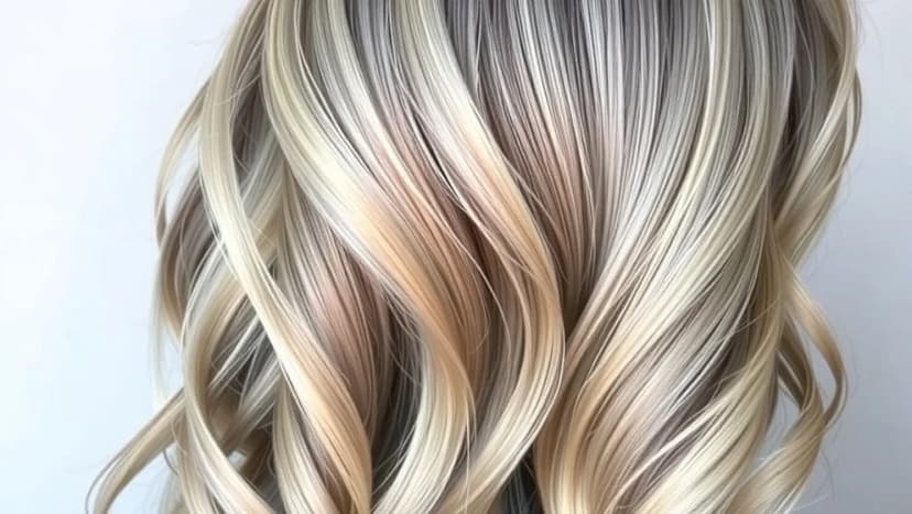 Balayage grått hår som ser ut att växa naturligt