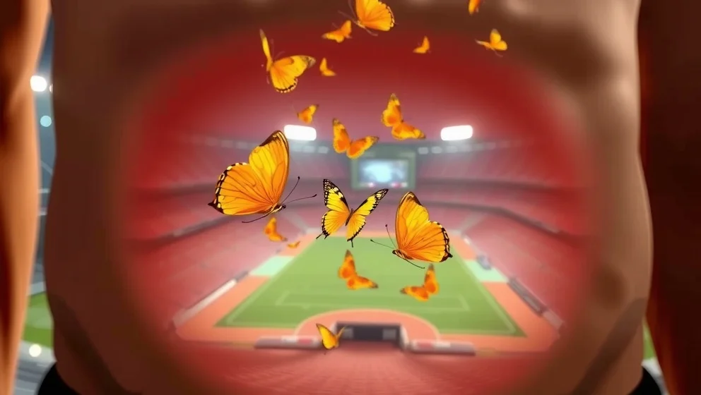 Fjärilar i magen innan något viktigt