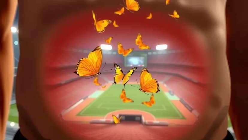 Fjärilar i magen innan något viktigt