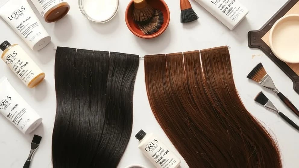 Hur ljusa upp mörkt hår hemma